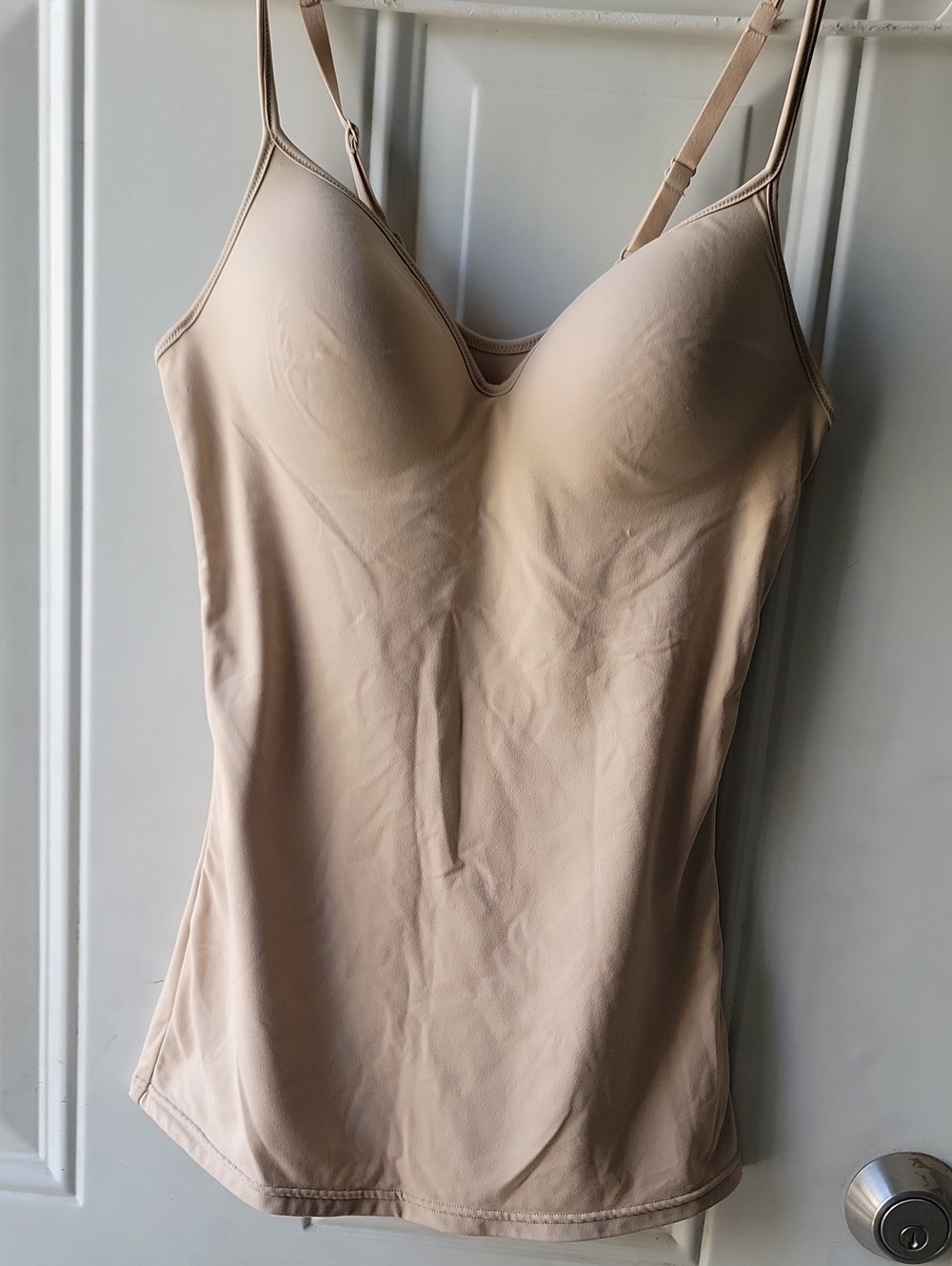 MAIDENNFORM Nude Shaping Cami Top with Adjustable Straps SZ SMALL